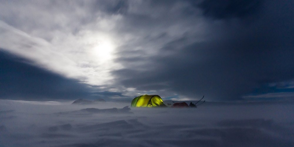 Camping in winter