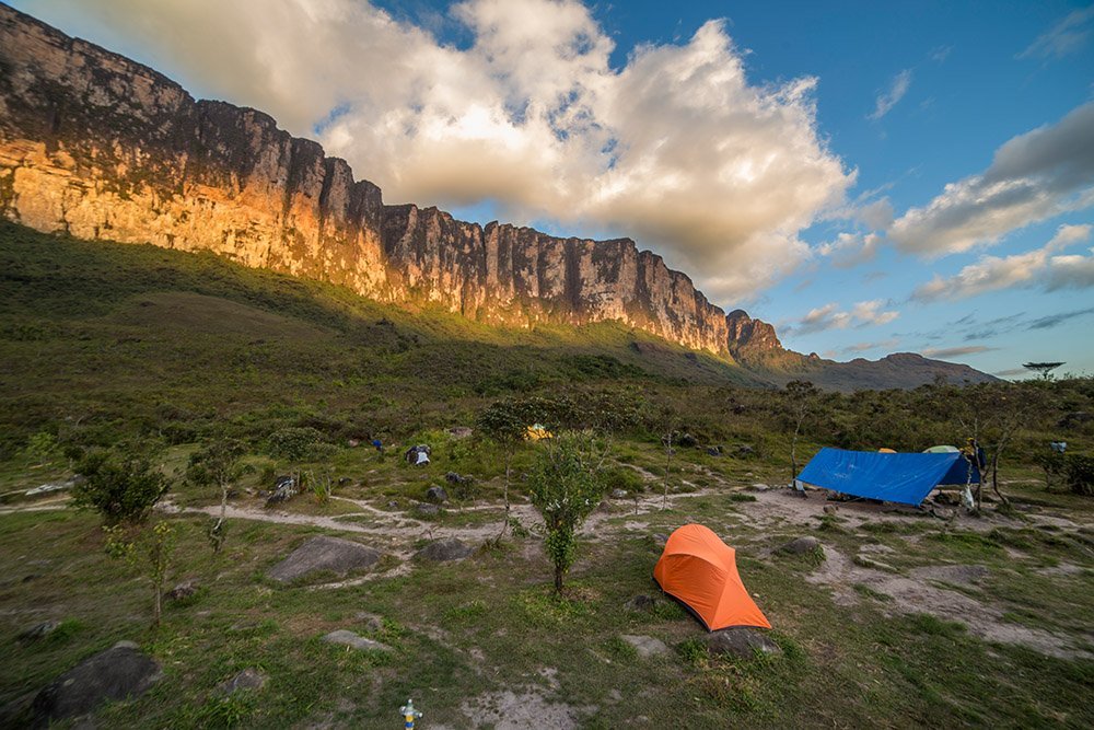 Campsite in South America