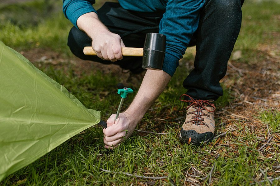 Securing the tent