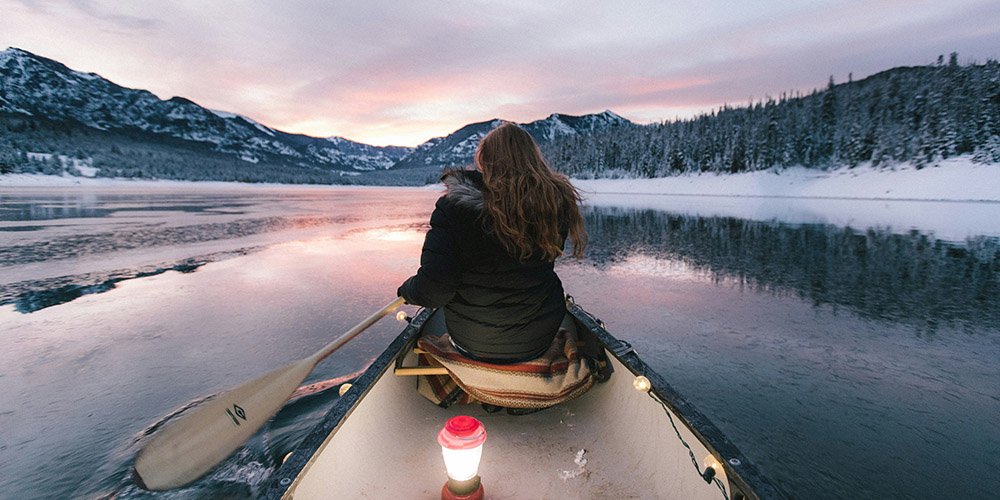 Kayaking in winter