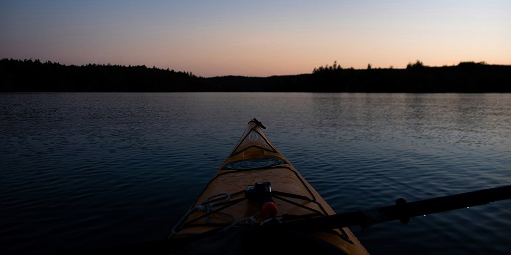 Kayaking at night