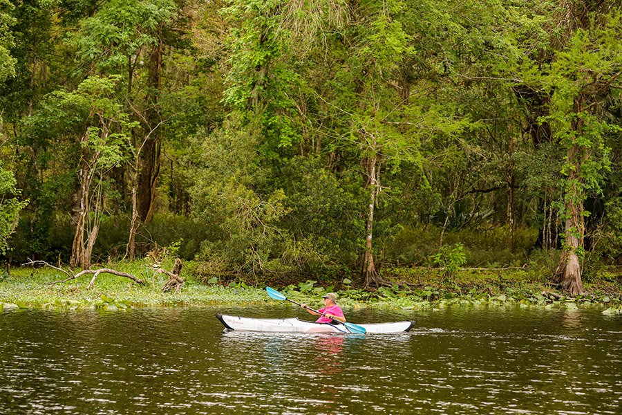 Kayaking at Blue Springs