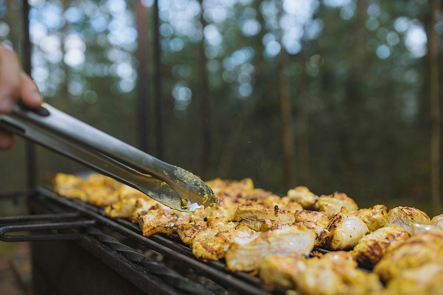 cooking while camping